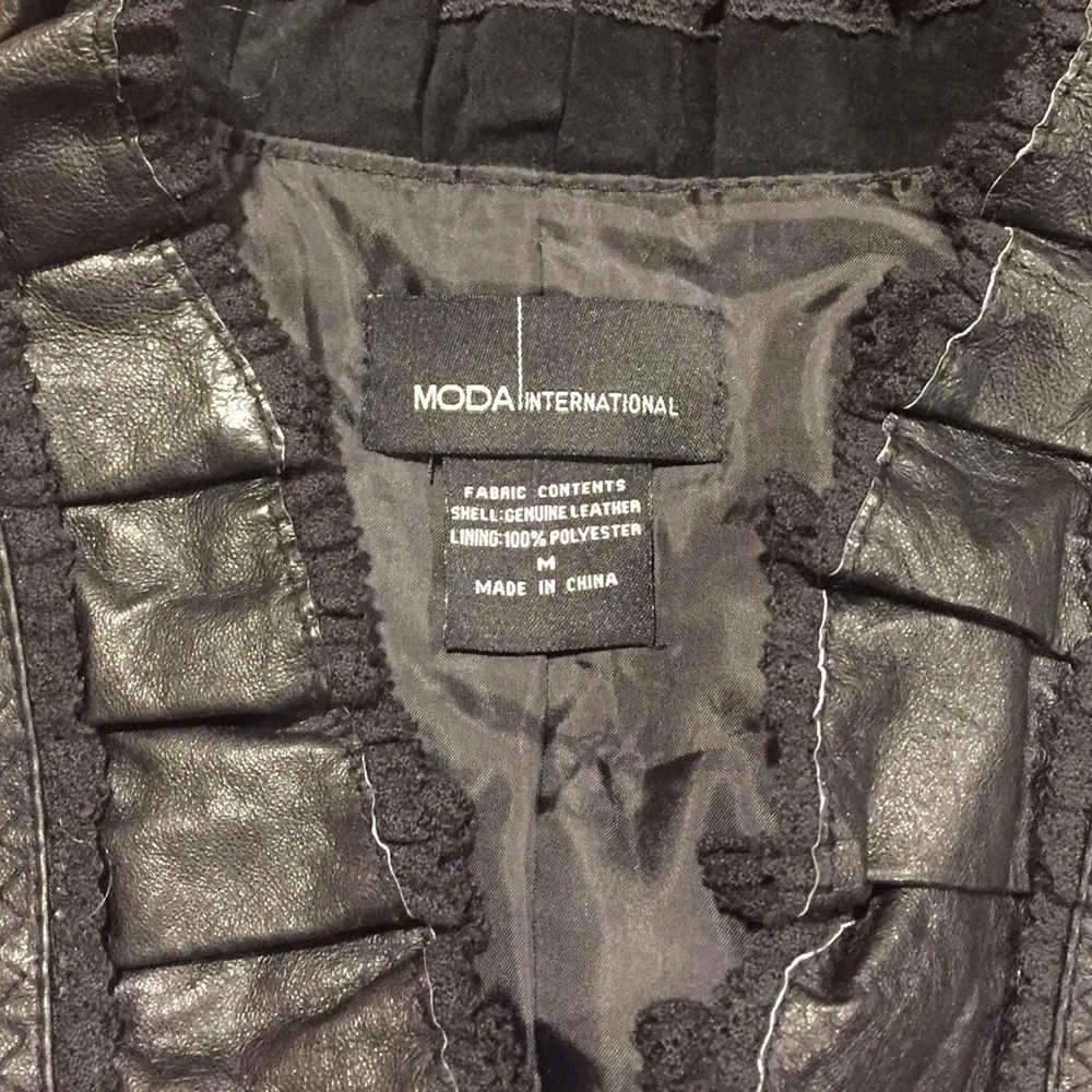 Victoria's Secret Black Leather Jacket - Picture 4 of 4
